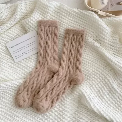 Arctic Velvet Coffee Socks: Japanese Twist & Warmth