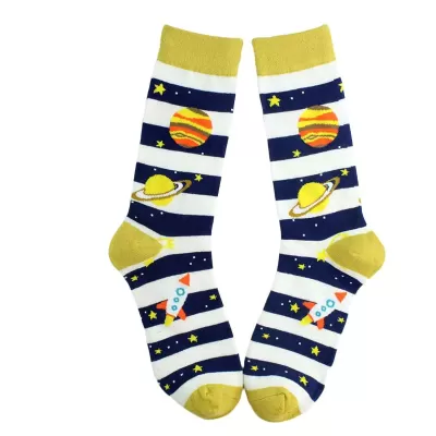 Cotton Astronaut Space Socks – Artistic and Fun - Astronaut-Space Socks style 8