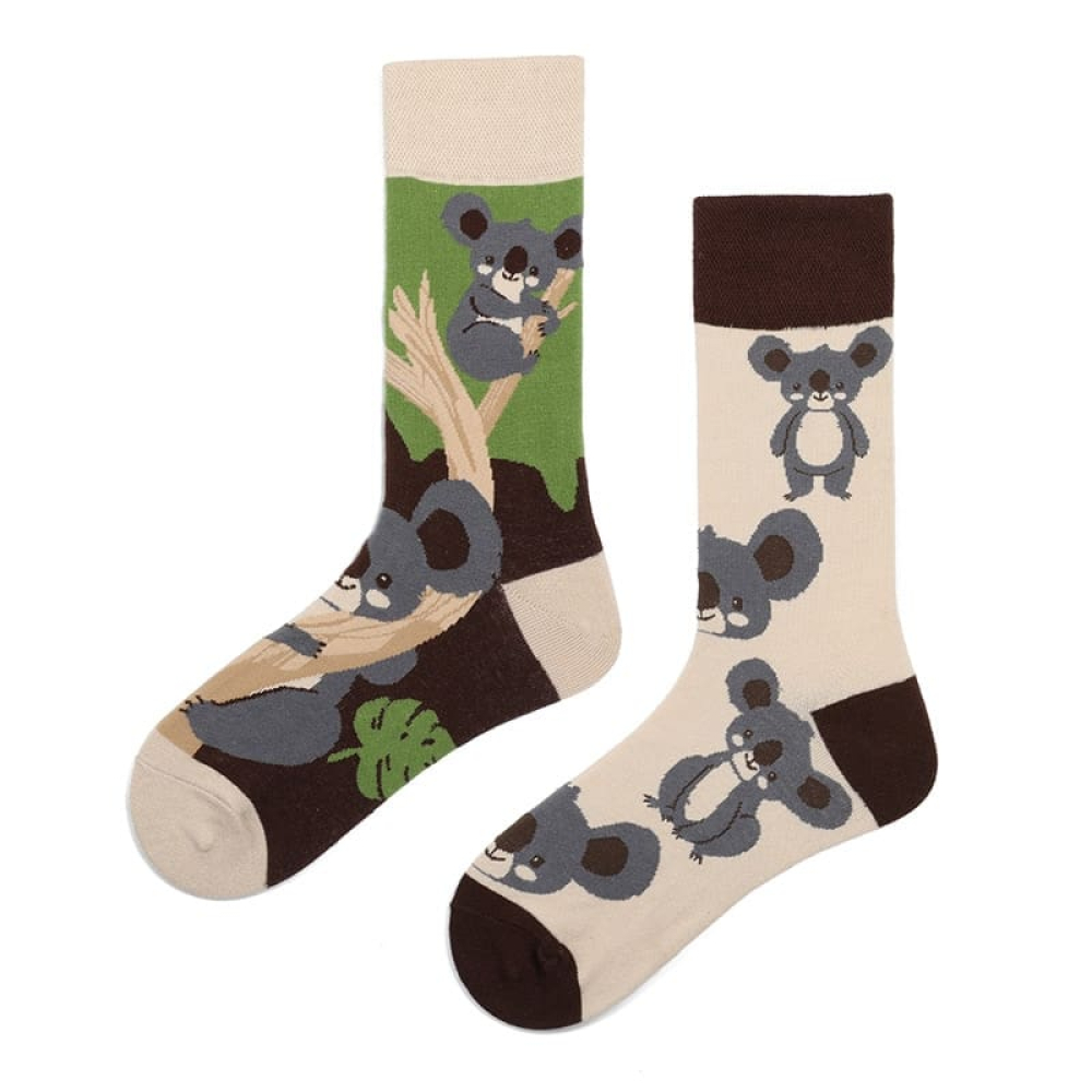Cozy Koala Gray Wool Cuddle Socks - Gray Socks