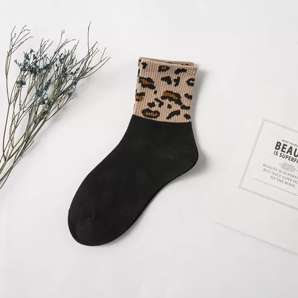 Leopard Lounge: Chic Socks - Style 3