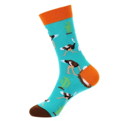 Safari Smiles: Exotic Cartoon Socks - Style 6