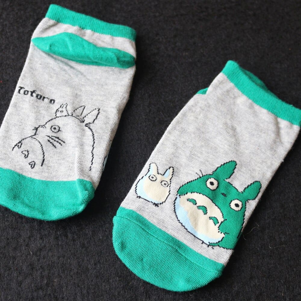 Totoro Ankle Socks - Pattern 4