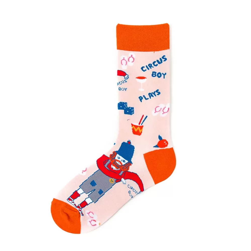 Urban Artistry: Abstract American-Style Hip Hop Socks - Art design 20