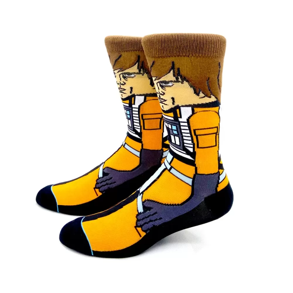 Cinematic Cool: Movie-Inspired Long Cosplay Anime Socks - Anime Crazy Design 8