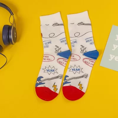 Classical Notes: White Beethoven Symphony Socks