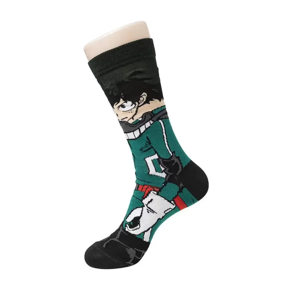 Heroic Steps: Anime-Inspired Cosplay Socks for All - Black