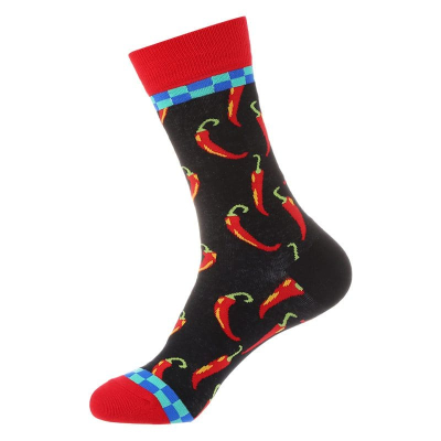 Inferno Pepper Fiery Red Garnet Spicy Socks