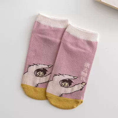 Japanese Cute Cartoon Boat Socks – Spring/Summer Ins Tide, Funny Illustration - Cartoon cool design 3