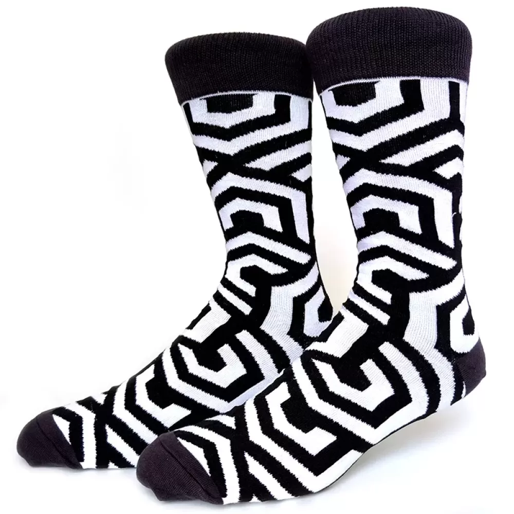 Maze Pattern Socks