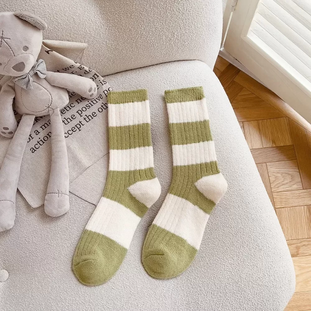 Striped Socks - Green