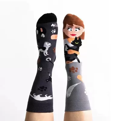 Style Fun Couple Socks – Harajuku-Inspired Character Animal Designs - Characters Socks style 9