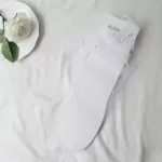 Summer Tulle Pearl Long Socks – Transparent Chiffon Lace, Women’s Streetwear - White