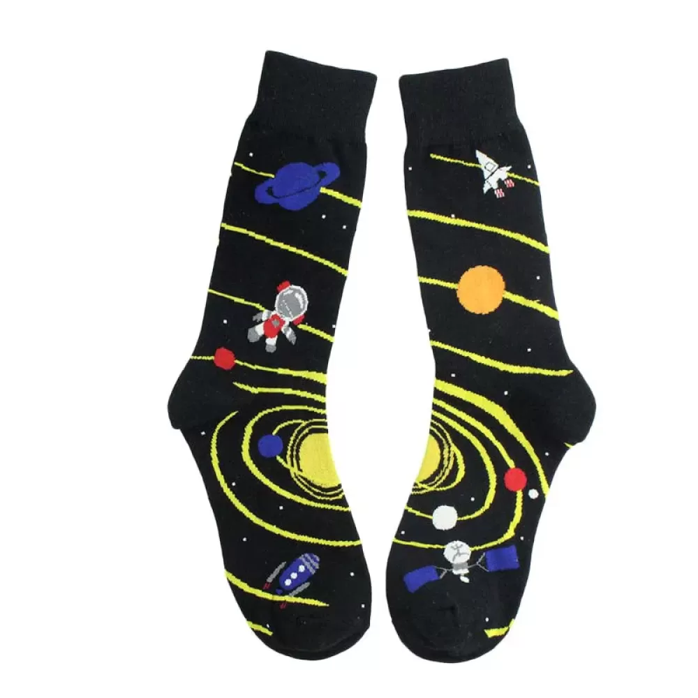 Cotton Astronaut Space Socks – Artistic and Fun - Astronaut-Space Socks style 6