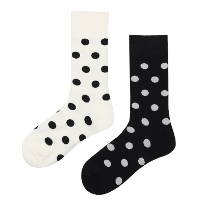 Dotty Daydream Black & White Polka Dot Socks