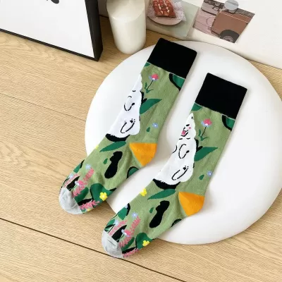 Feline Frolic: Autumn Fashion Socks Style 2