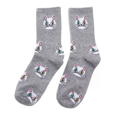 Kawaii Cartoon Cat Socks V4