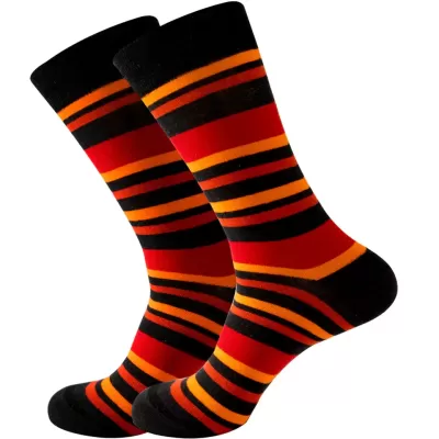 Spectrum Stride Blue Rainbow Colorful Lines Socks Collection