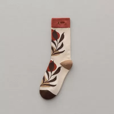 Trendy Graffiti Sports Couple Socks – Letter Embroidery Cotton, Unisex - Art multicolored design 7