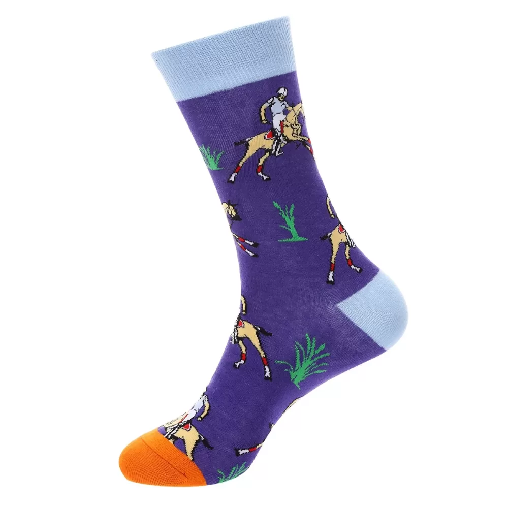 Zoo Zest Exotic Cartoon Socks in Jungle Green