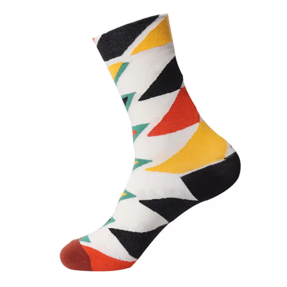 Artistic Flair: French Oil Painting Inspired Cotton Socks - Artistic design 6