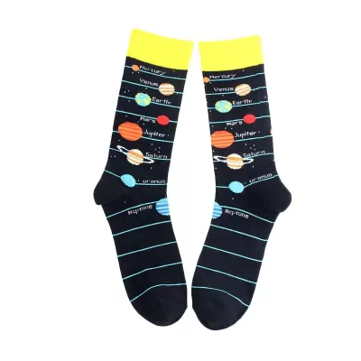 Cotton Astronaut Space Socks – Artistic and Fun - Astronaut-Space Socks style 5