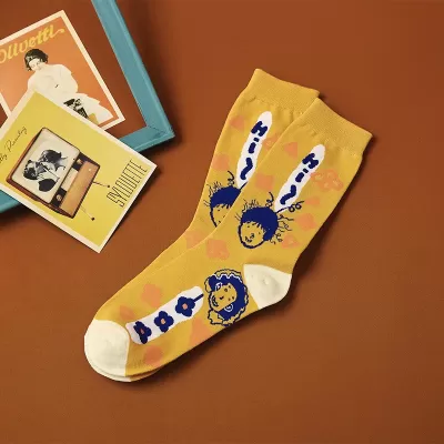 Harajuku Style Funny Villain Socks – Unisex Korean Cartoon Net Red Tide Socks - Variation 4