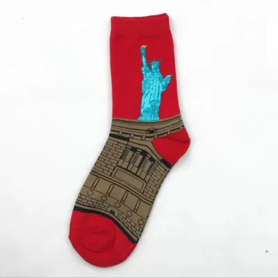 Pharaoh's Red: Artistic Socks - Red Pharaoh