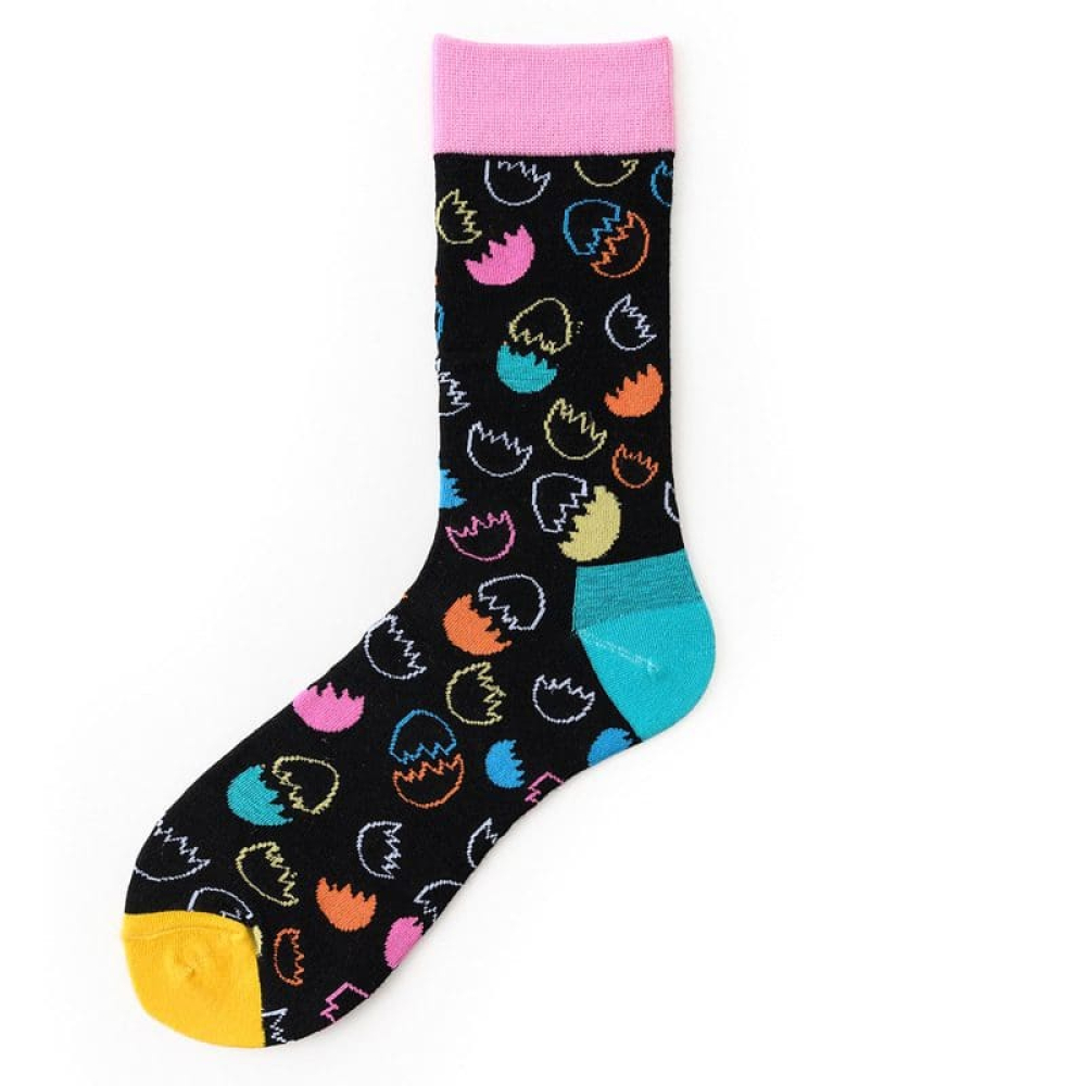 Rainbow Pastel Eggshell Comfort Socks - Colorful Softness