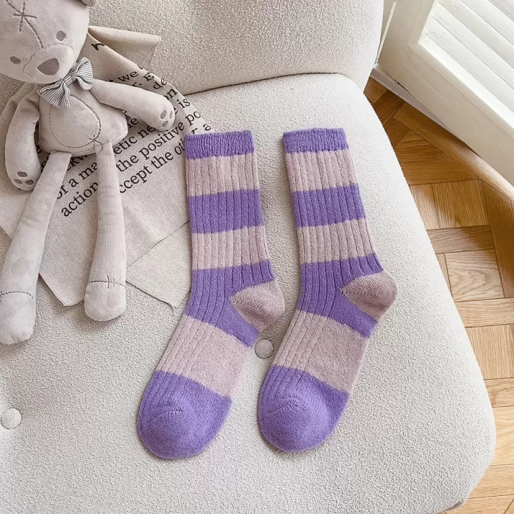Striped Socks - Purple
