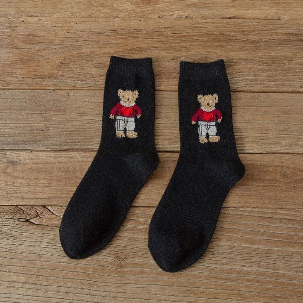 Cozy Kawaii Bear Harajuku Socks - Version B