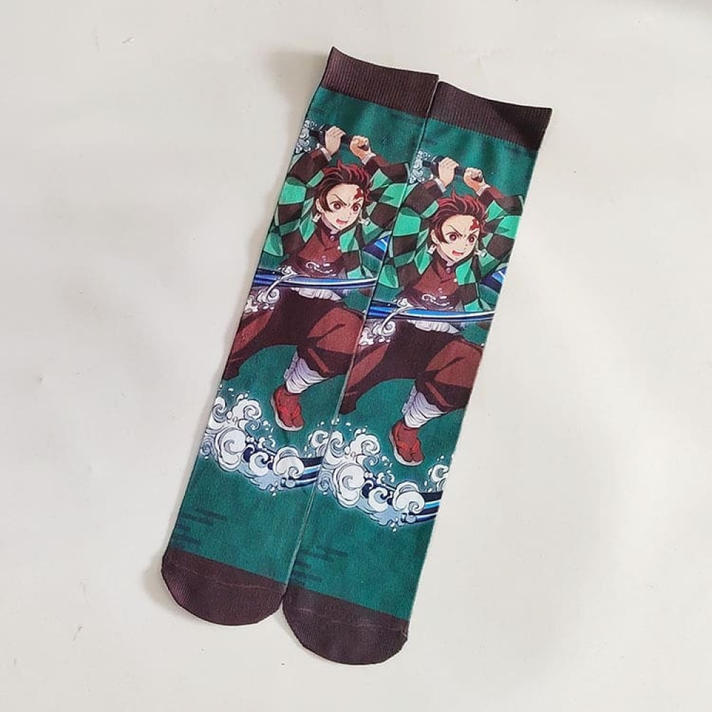 Demon Slayer Inspired Adult Socks - Design Two