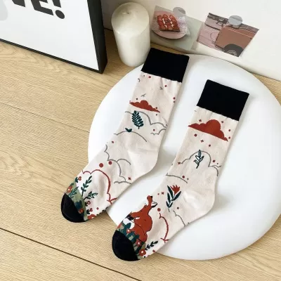 Fox Frolic: Cute & Colorful Socks