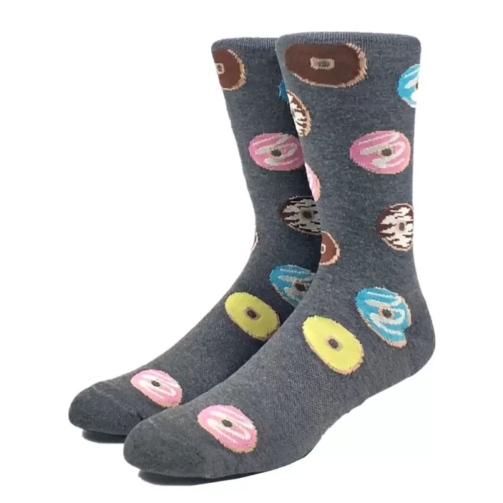 Happy Funny Donuts Thick Socks - One Size