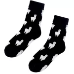 Harajuku-Inspired Animal Socks – Kawaii Rabbit, Cat, Fox Designs for Women - Black