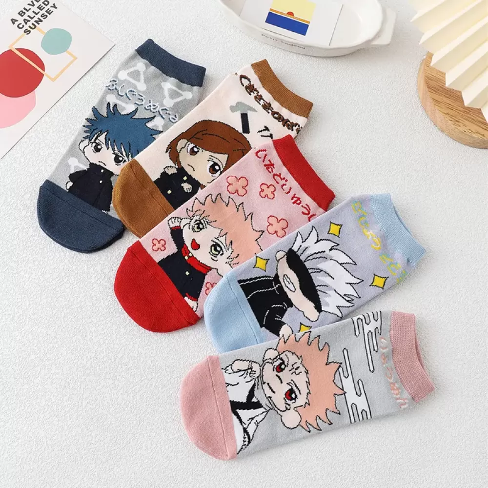 Jujutsu Kaisen Adventure: Anime-Inspired Cosplay Socks - One Size