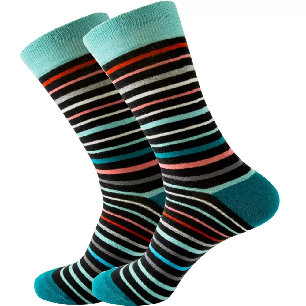 Rainbow Threads Thin Line Bright Sunny Skies Socks