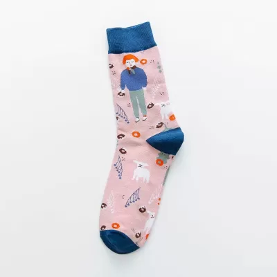 Urban Artistry: Abstract American-Style Hip Hop Socks - Art design 12