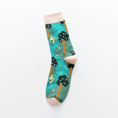 Urban Artistry: Abstract American-Style Hip Hop Socks - Art design 2