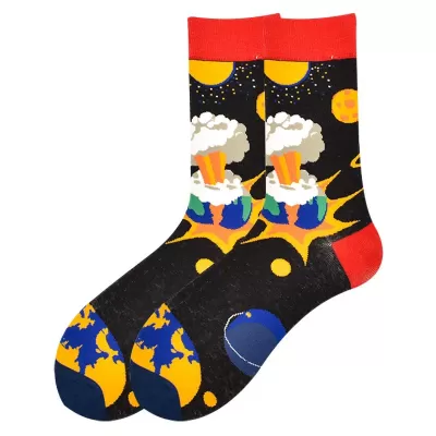 Astronaut Pattern Socks – Cool Colorful Socks - Astronaut Socks style 5