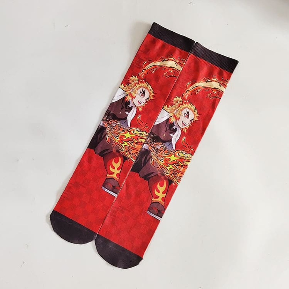 Demon Slayer Inspired Adult Socks - Design Three