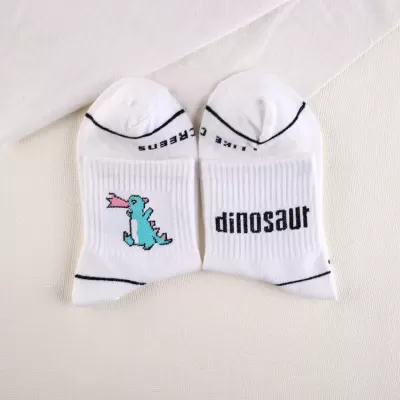 Dino Squad Ankle Socks - Green Forest Socks