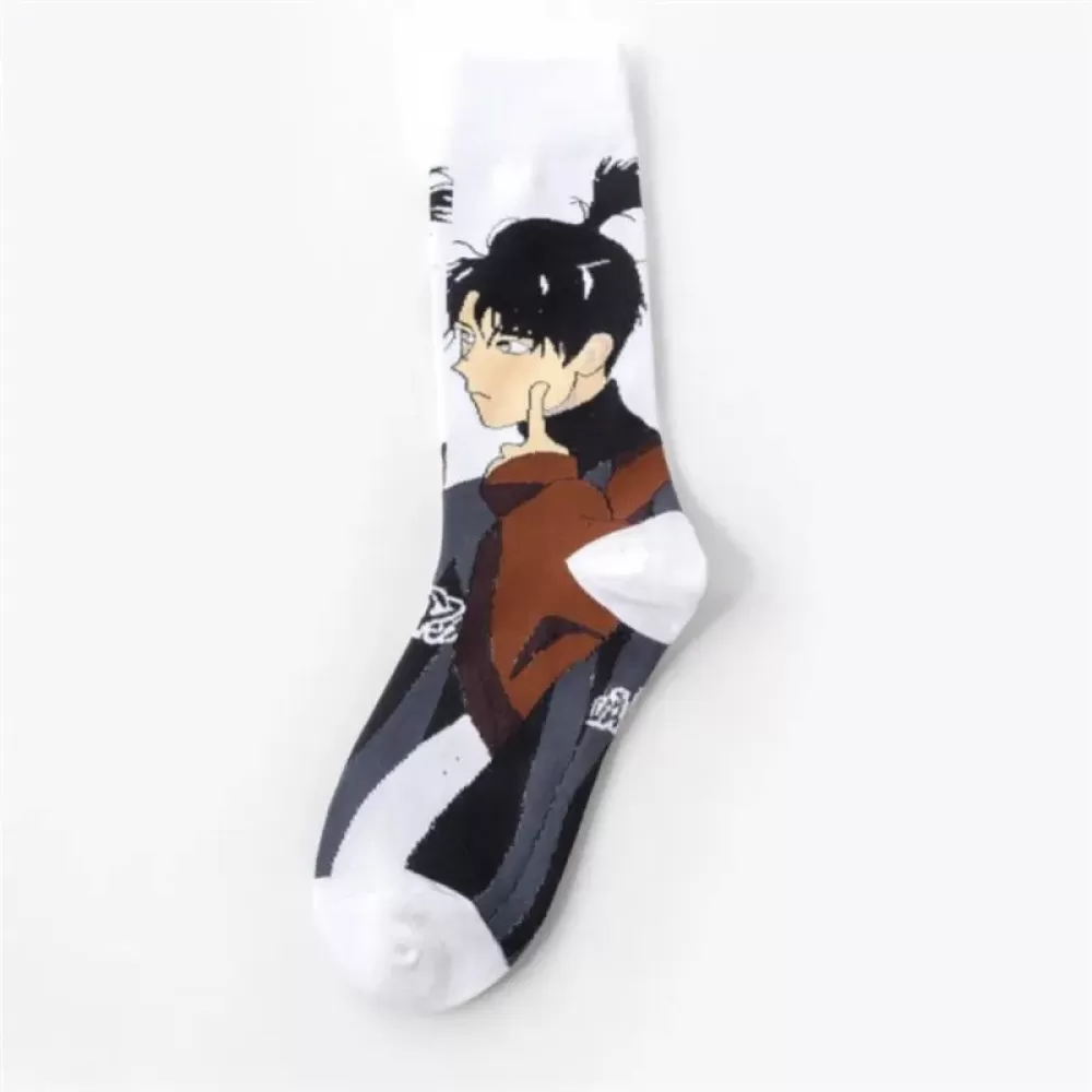 Game On: Sporty Patterned Crew Socks for Men and Boys - Design 6