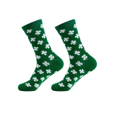 Verdant Vogue: Harajuku-Inspired Lucky Plant Socks - Stripped colorful design 10