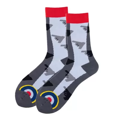 Astronaut Airplane Themed Cotton Socks – Fun Middle Tube Streetwear - Astronaut Socks style 7