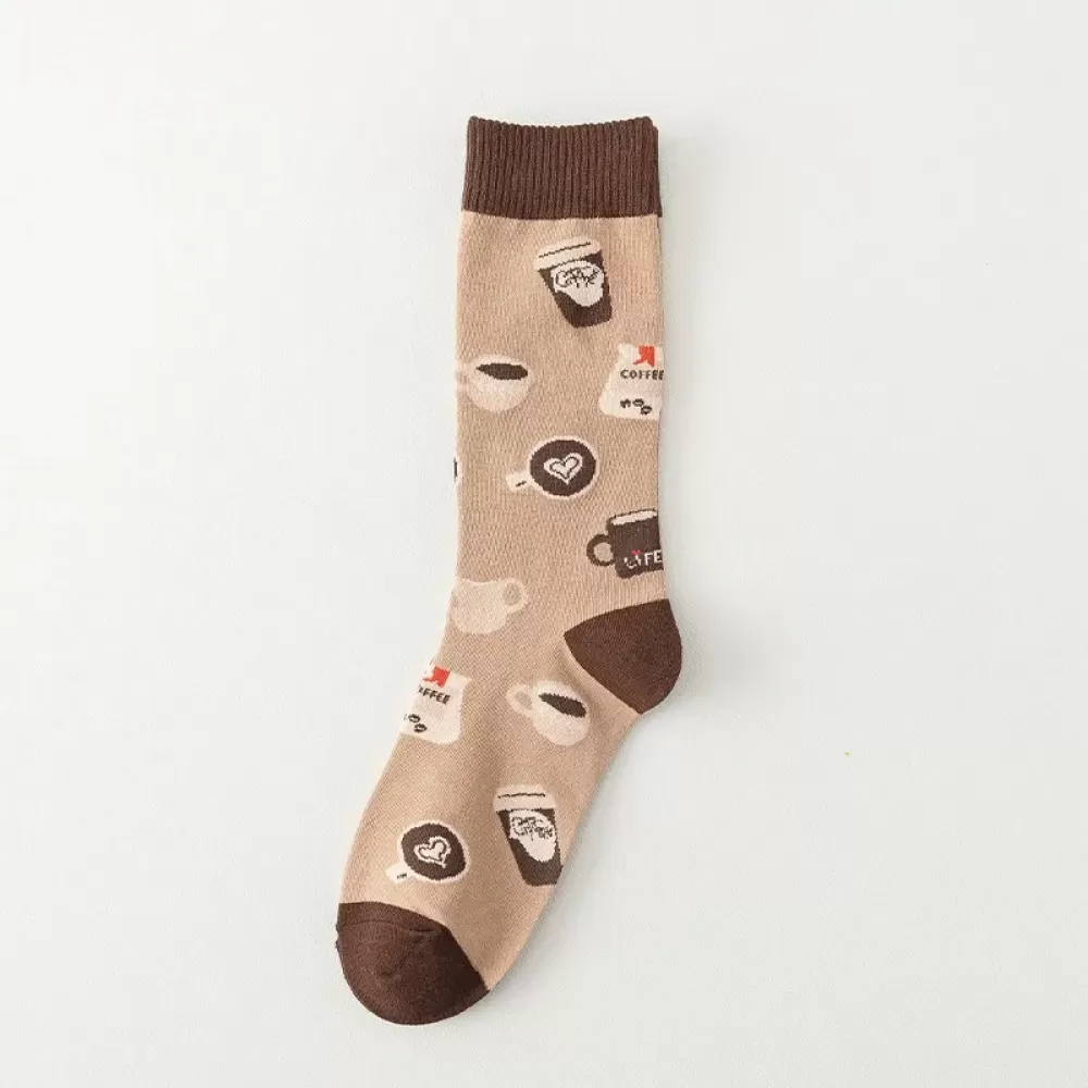 Brewed Bliss: Coffee Lovers Cartoon Socks - Edition 4