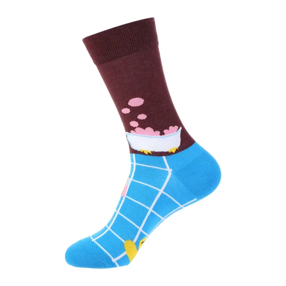 Charming Chic: Harajuku Dot, Stripe Heart Socks Stylish - Art cool design 3