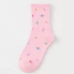 Galactic Glam: Pink Space Adventure Socks