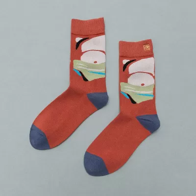 Korean Cute Cat Face Pink Socks Collection