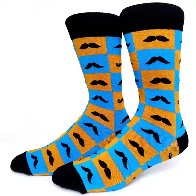 Mustache Mania Socks