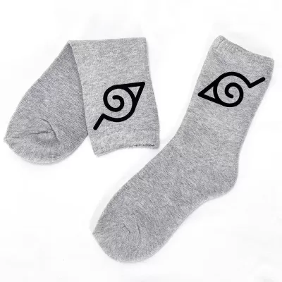 Sharingan Saga: Uchiha-Inspired Comfort Terry Socks - Naruto design 6